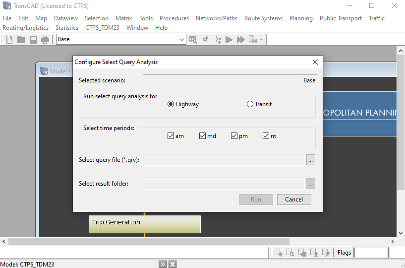 SQA dialog